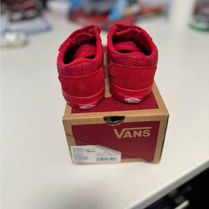 All red vans size 8 toddler